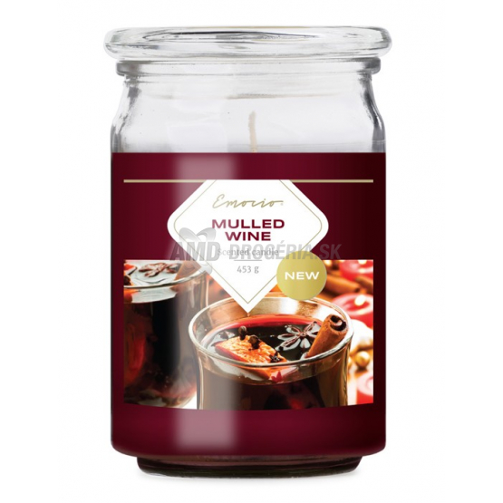 EMOCIO SVIEČKA SKLO MULLED WINE 1KS 93X142MM