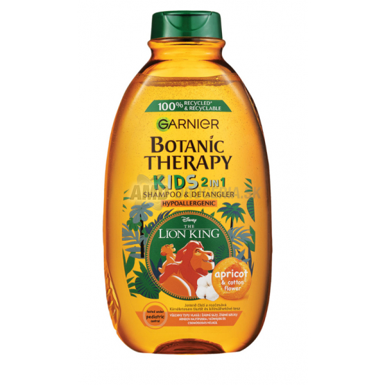 GARNIER BOTANIC ŠAMPÓN&KONDICIONÉR KIDS LEVÍ KRÁĽ MARHUĽA  400ML 2V1