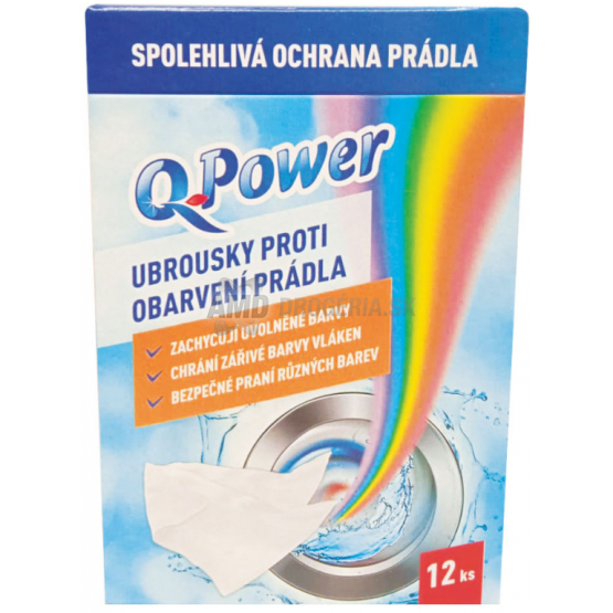 Q POWER UTIERKY PROTI ZAFARBENIU 12KS