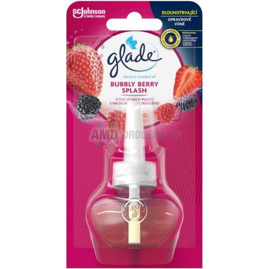 GLADE ELECTRIC NÁHRADNÁ NÁPLŇ BUBBLY BERRY SPLASH 20ML 