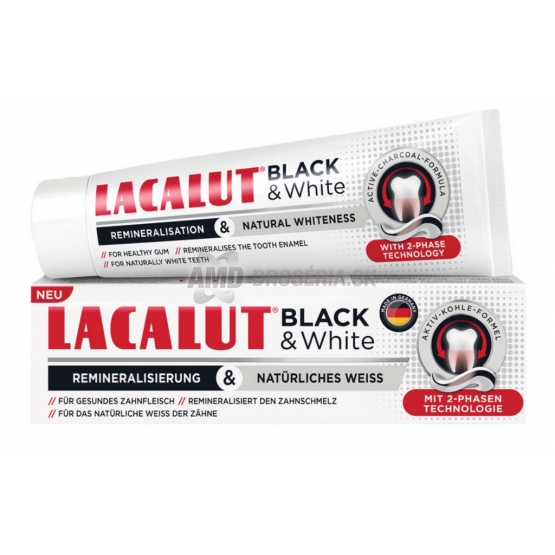 LACALUT ZUBNÁ PASTA  BLACK & WHITE 75ML