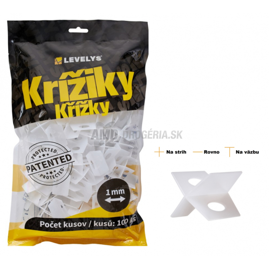 LEVELYS KRÍŽIKY 1MM 100KS 