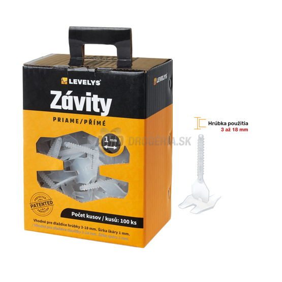 LEVELYS ZÁVIT PRIAMY 1MM 100KS 