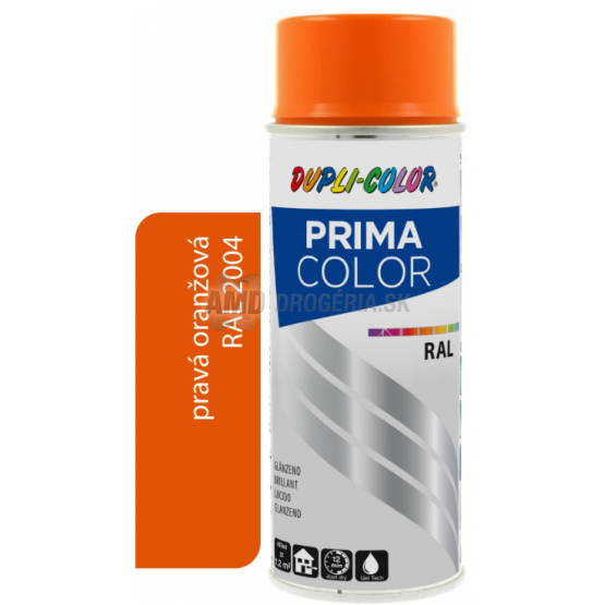 DUPLI COLOR PRIMA SPRAY RAL 2004 ORANŽOVÁ 400ML LESK 