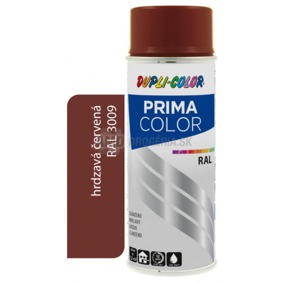 DUPLI COLOR PRIMA SPRAY RAL 3009 HRDZAVÁ ČERVENÁ 400ML LESK 