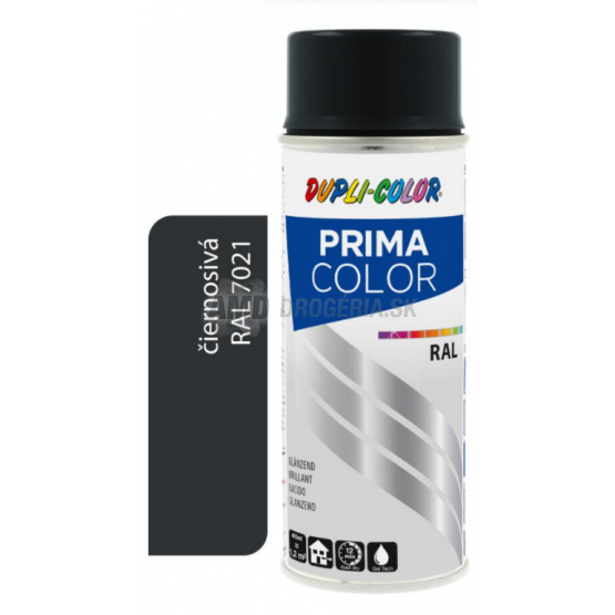 DUPLI COLOR PRIMA SPRAY RAL 7021 ČIERNOŠEDÁ 400ML LESK 