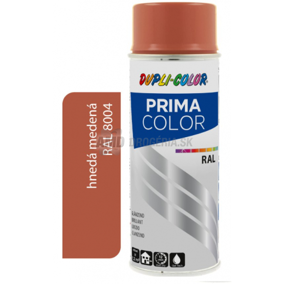 DUPLI COLOR PRIMA SPRAY RAL 8004 MEDENÁ HNEDÁ 400ML LESK 