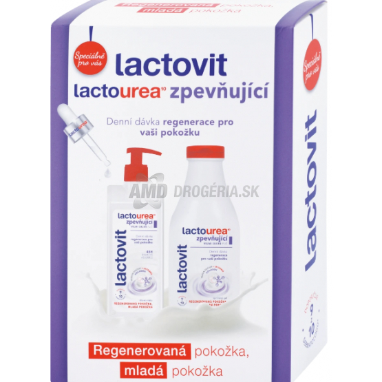 KAZETA LACTOVIT LACTOUREA SPEVŇUJÚCI SPRCHOVÝ GÉL 500ML + TELOVÉ MLIEKO 400ML 