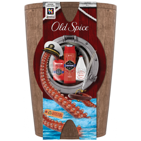 KAZETA OLD SPICE CAPTAIN STICK 50ML + SPRCHOVÝ GÉL 3V1 250ML + VODA PO HOLENÍ 100ML 