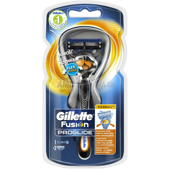 GILLETTE FUSION PROGLIDE FLEXBALL MANUÁLNY STROJČEK + 2 NH