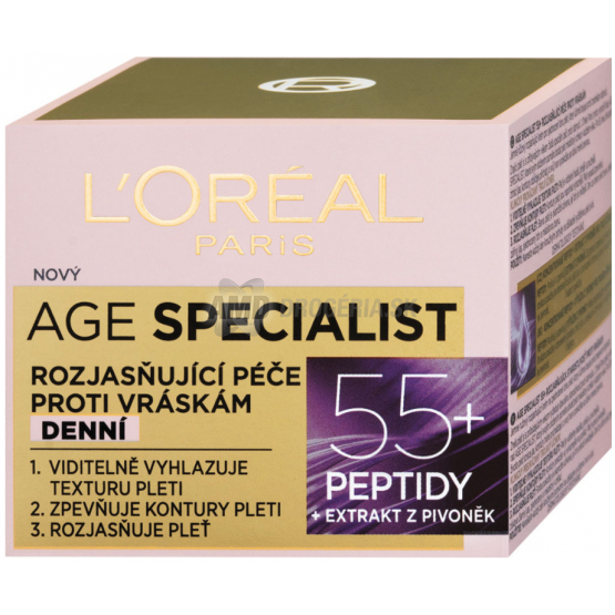 LORÉAL PARIS AGE ROZJASŇUJÚICI KRÉM PROTI VRÁSKAM 50ML 55+