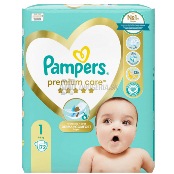 PAMPERS PREMIUM NEWBORN 1-72KS  S1