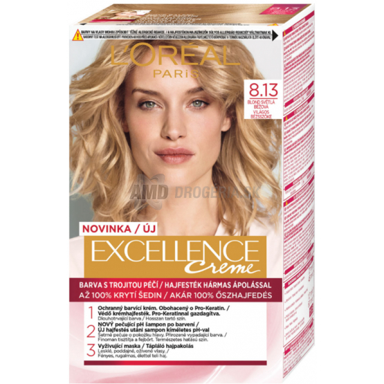 LOREAL EXCELLENCE BLOND SVETLÁ BÉŽOVÁ 8.13 