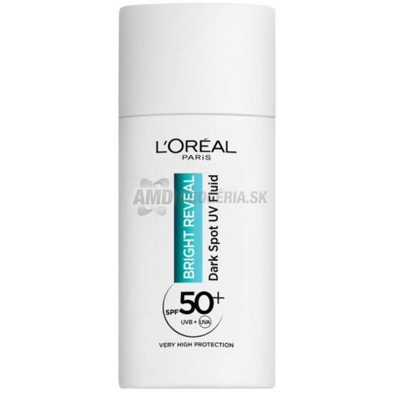 LOREAL PARIS KRÉM BRIGHT ANTI-UV FLUID SPF50+ PROTI TMAVÝM  ŠKVRNÁM 50ML 