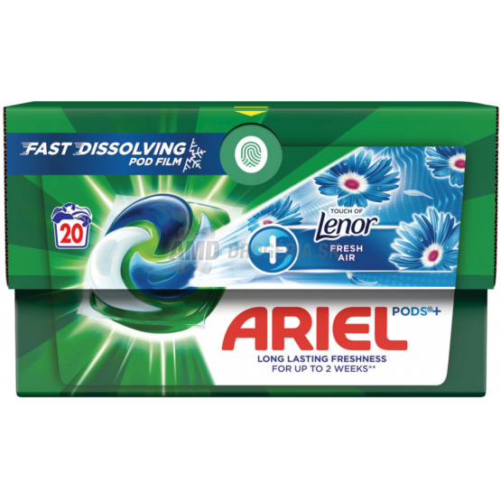 ARIEL TABLETY + TOUCH OF LENOR FRESH AIR 20KS 