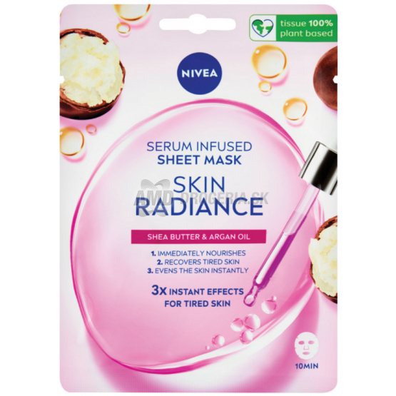 NIVEA MASKA ROZJASŇUJÚCA SKIN RADIANCE TEXTILNÁ 1KS