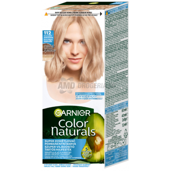 GARNIER COLOR NATURALS PERMANENTNÁ FARBA NA VLASY EXTRA SVETLÁ DÚHOVÁ BLOND 112