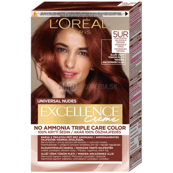 LOREAL PARIS EXCELLENCE CREME 5UR UNIVERZÁLNA ČERVENÁ