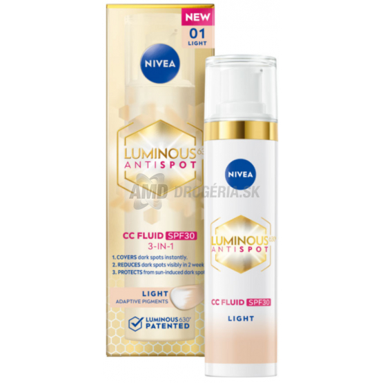 NIVEA CELLULAR LUMINOUS CC KRÉM SVETLÝ SPF 30 40ML