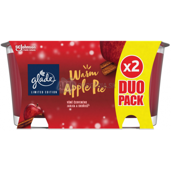 GLADE SVIEČKA WARM APPLE  2 X 112G