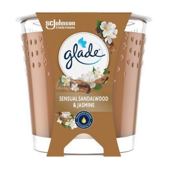 GLADE SVIEČKA SENSUAL SANDALWOOD JASMINE 112G 