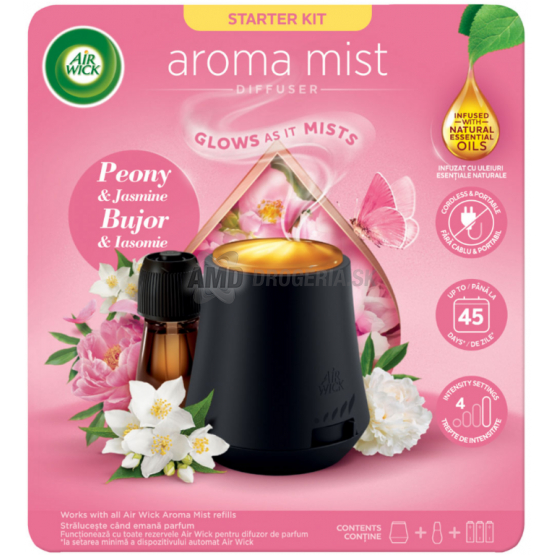 AIR WICK VAPORIZÉR A NÁPLŇ PIVONKA A JASMÍN 20ML 