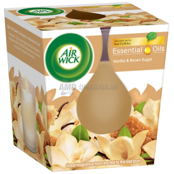 AIR WICK SVIEČKA VANILKA,KARAMEL 105G 