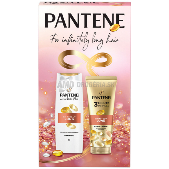 KAZETA PANTENE INFINITELY LONG ŠAMPÓN 400ML + 3 MINÚTOVÁ MASKA  220ML