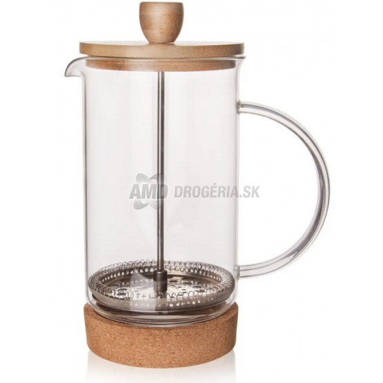 ORION KANVICA SKLO BAMBUS FRENCH PRESS CORK 1L