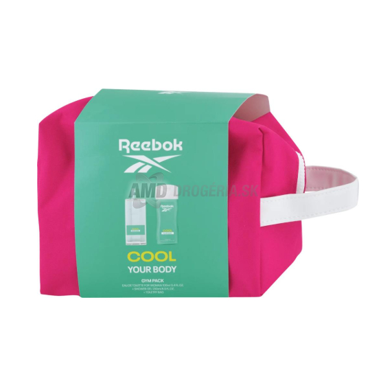 KAZETA REEBOK WOMAN COOL YOUR BODY SPRCHOVÝ GÉL 250ML + TOALETNÁ VODA 100ML 