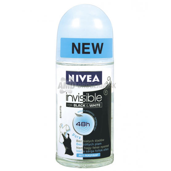 NIVEA ROLL ON BLACK AND WHITE PURE 50 ML